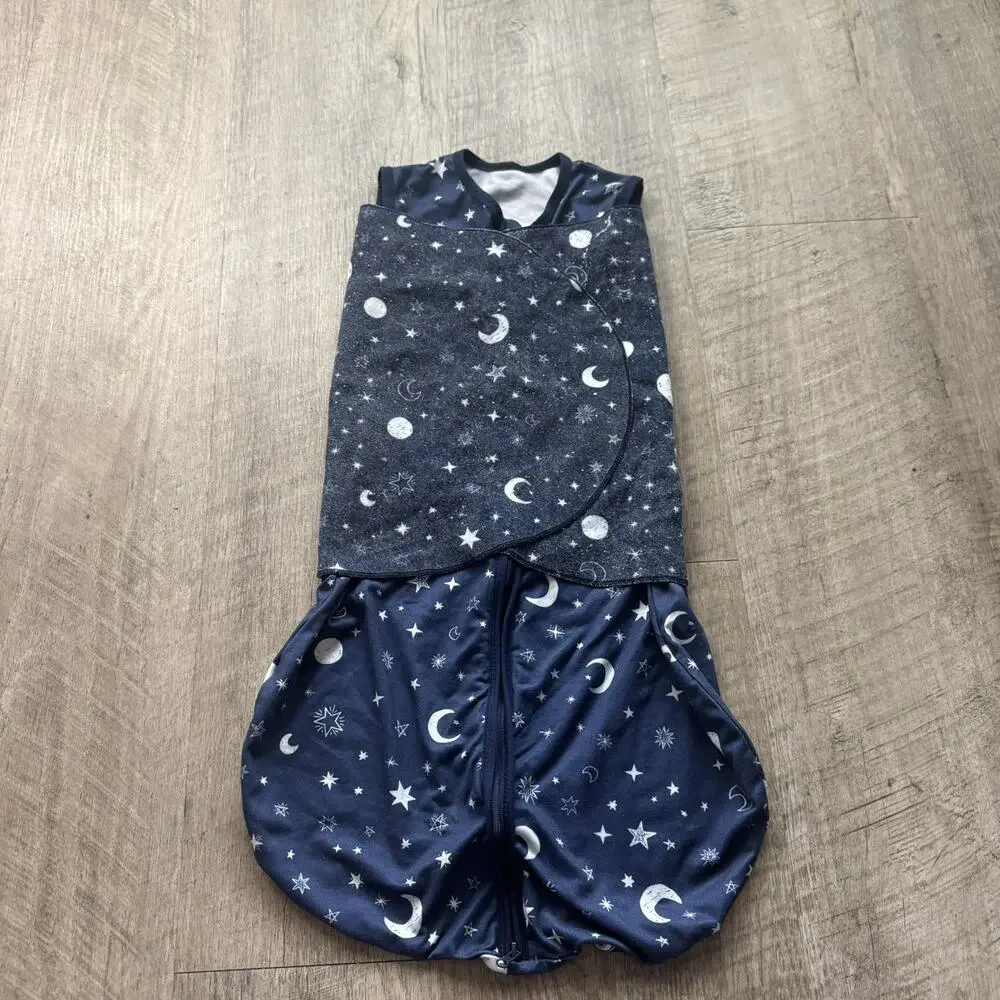 Lot 3 BSTOPPT Newborn Sleep Sack Celestial Baby Swaddle Adjustable Wearable 0-6